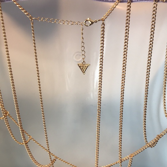 Guess body jewellery. Gold chains with gold ball detail. - Picture 5 of 6